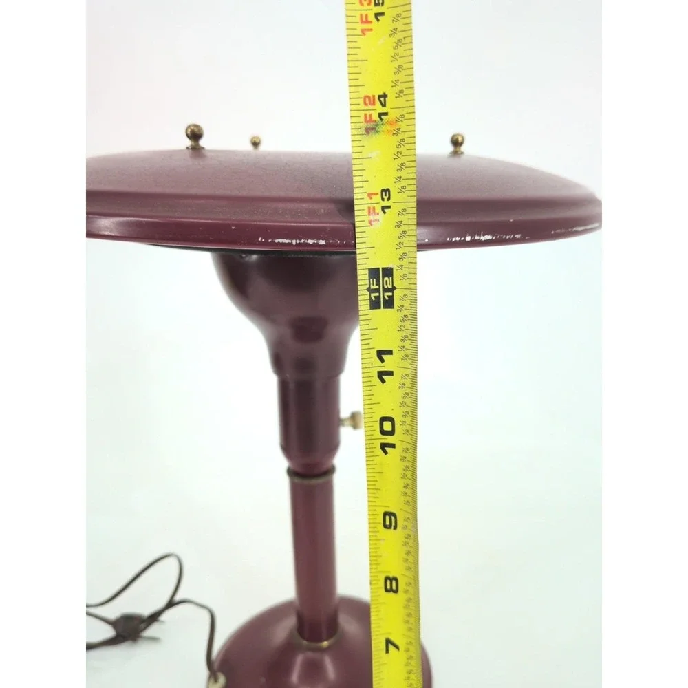 VTG Red Sight Light 1950s Flying Saucer Lamp MCM Mid Century MG Wheeler  Doane